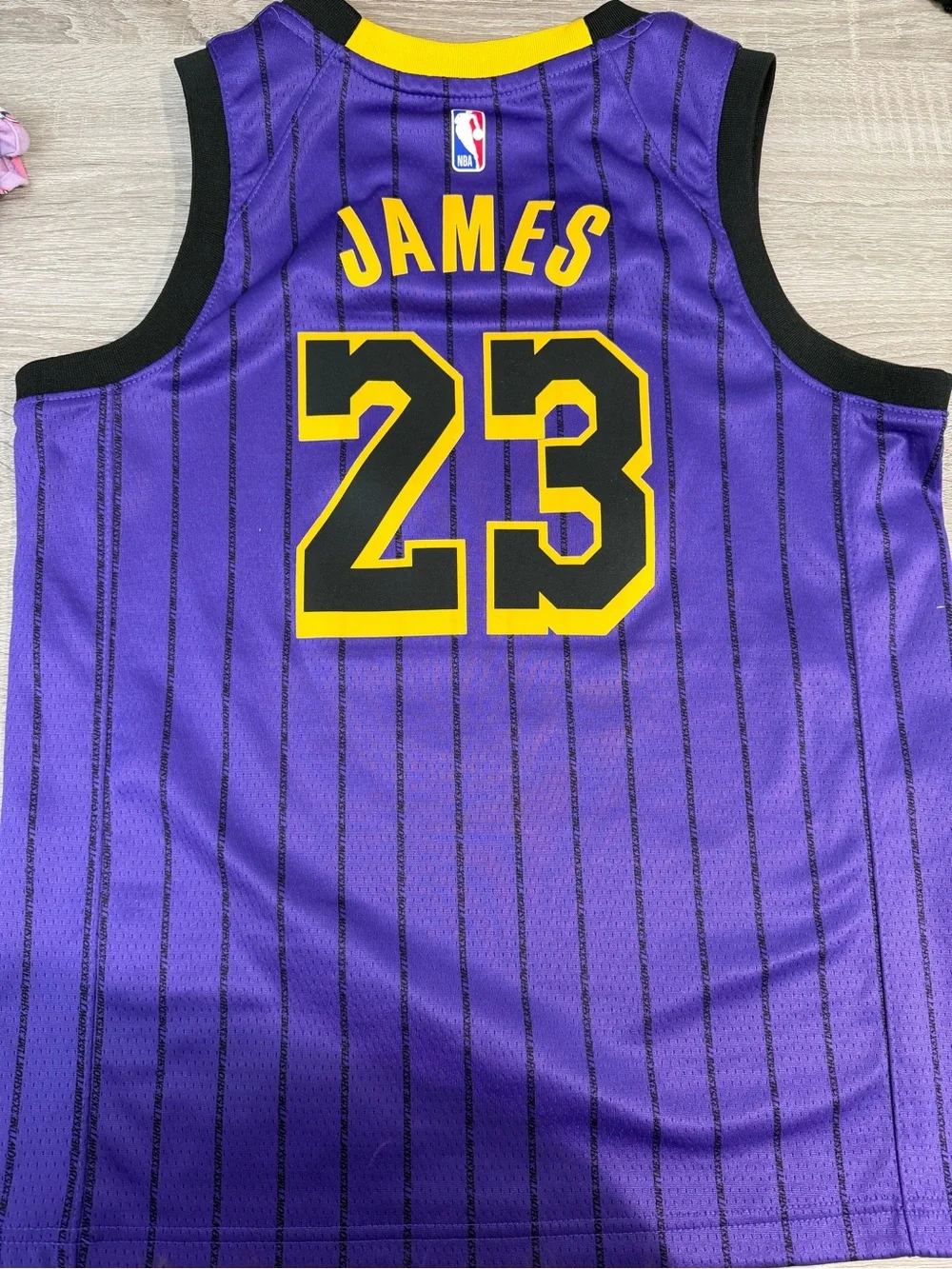 Nike Purple Los Angeles Lakers #23 Kids Basketball Jersey